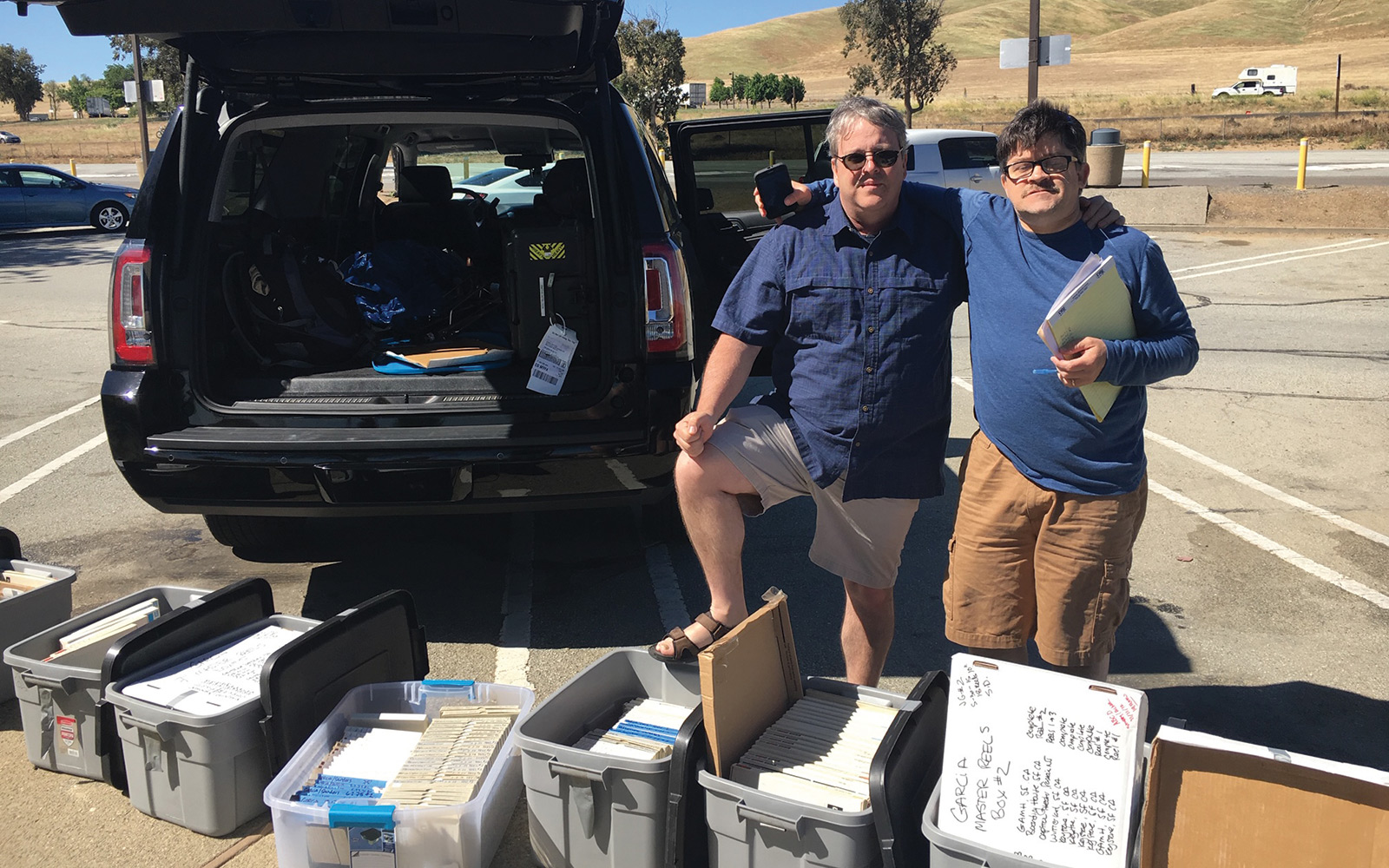 Andy Acker 83 and his friend Jeff Butler personally delivered the reels to Burbank, California.
