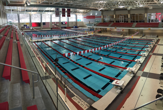Swimming pools at Mitchell Recreation and Athletics Center