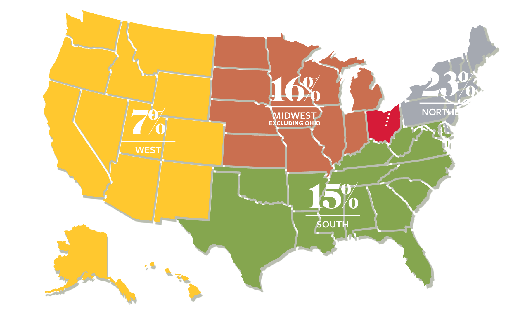 Where our students are coming from in the U.S. (Class of 2024)