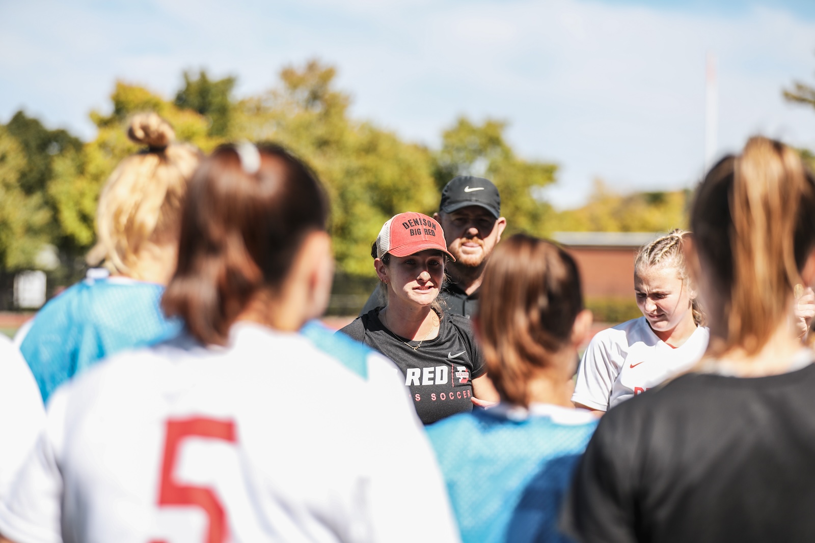 Sarah Brink led the womens soccer team to an NCAC tournament title in her first year at the helm. (Lilly Rennie)
