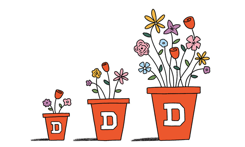Illustration of flower pots with the ز,Ȳַ
######### D growing